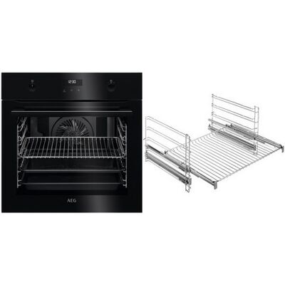 AEG BPF535B2VA Einbaubackofen bestehend aus BPE535020B + TR2LFV schwarz AEG BPF535B2VA Einbaubackofen bestehend aus BPE535020B + TR2LFV schwarz