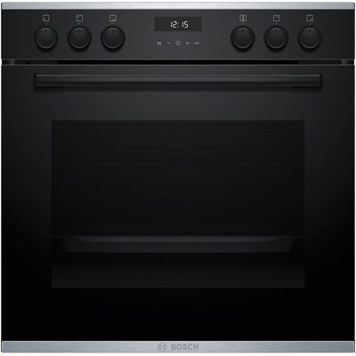 Bosch HEG237BB5 Einbau Elektro-Herd schwarz, 71 l, Pizza-Stufe, schnelles Vorheizen, Rückwand katalytisch beschichtet, 59,4 cm breit, A+, Serie 6 Bosch HEG237BB5 Einbau Elektro-Herd schwarz, 71 l, Pizza-Stufe, schnelles Vorheizen, Rückwand katalytisch beschichtet, 59,4 cm breit, A+, Serie 6