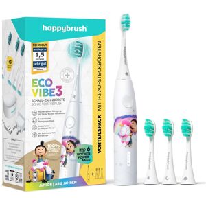 happybrush ECO VIBE KIDS Agnes + 3 Refills Schallzahnbürste happybrush ECO VIBE KIDS Agnes + 3 Refills Schallzahnbürste
