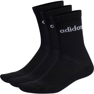 adidas C LIN Crew 3Pack Socken Damen Herren schwarz - female - 40 adidas C LIN Crew 3Pack Socken Damen Herren schwarz - female - 40