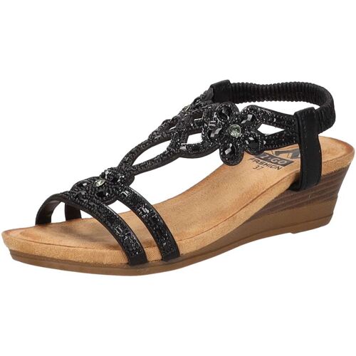 2Go Fashion Keilsandale Damen schwarz - female - 38