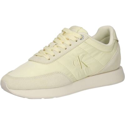 Calvin Klein Retro Runner Laceup Satin Mix Damen gelb - female - 41 Calvin Klein Retro Runner Laceup Satin Mix Damen gelb - female - 41