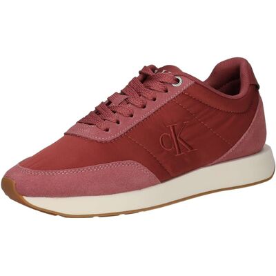 Calvin Klein Retro Runner Laceup Satin Mix Damen rosa - female - 36 Calvin Klein Retro Runner Laceup Satin Mix Damen rosa - female - 36