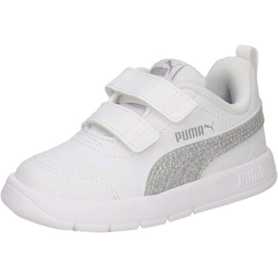 PUMA Courtflex V3 Glitz V Inf Mädchen weiß - female - 23 PUMA Courtflex V3 Glitz V Inf Mädchen weiß - female - 23
