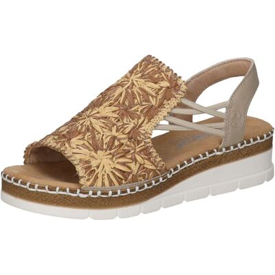 Rieker Keilsandale Damen beige - female - 42 Rieker Keilsandale Damen beige - female - 42