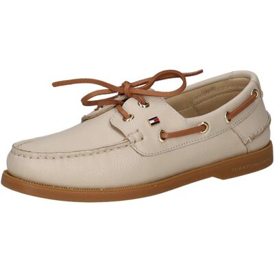 Tommy Hilfiger Th Flag Boat Shoe Core Damen beige - female - 36 Tommy Hilfiger Th Flag Boat Shoe Core Damen beige - female - 36