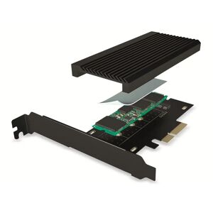 ICY BOX PCIe-Karte IB-PCI208-HS, M.2 NVMe, PCIe 4.0 x4
