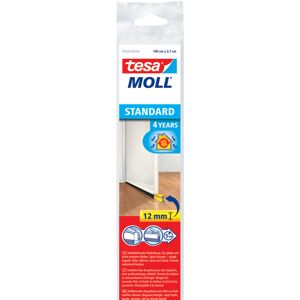 TESA tesamoll® STANDARD Türdichtschiene für glatte Böden, 37 mm x 1 m, weiß