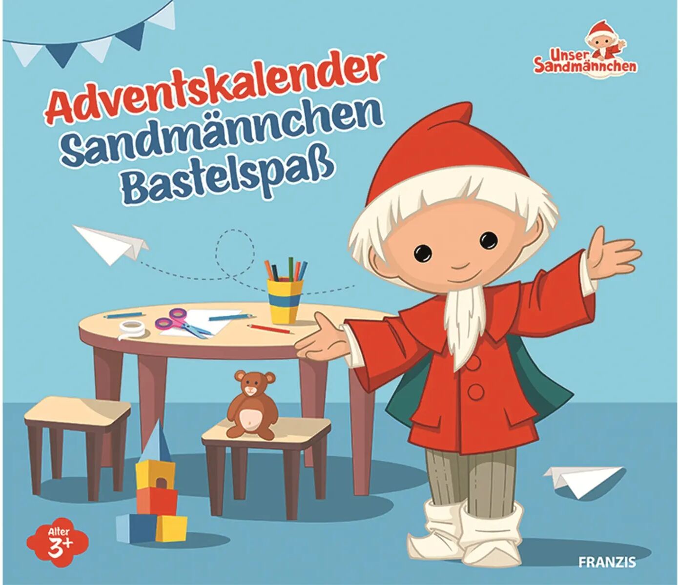 FRANZIS Adventskalender, 67360, Adventskalender Sandmännchen Bastelspaß