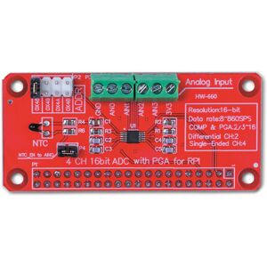 JOY-IT A/D-Modul, RB-ADC01, 4 Channel A/D Modul für Raspberry Pi