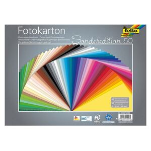 folia Tonpapier, 300 g/m², sortierte Farben, 25 x 35 cm, 50 Bogen