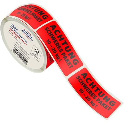 Avery Zweckform Warn-Etiketten "Schweres Paket 10-20 kg" Avery Zweckform Warn-Etiketten "Schweres Paket 10-20 kg"