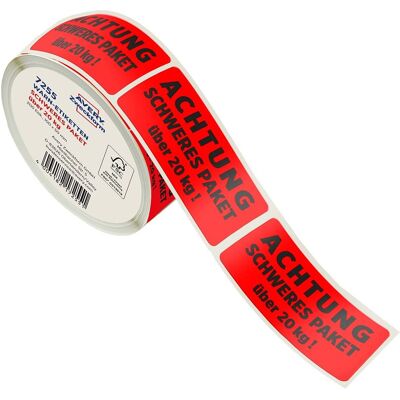 Avery Zweckform Warn-Etiketten "Schweres Paket über 20 kg" Avery Zweckform Warn-Etiketten "Schweres Paket über 20 kg"