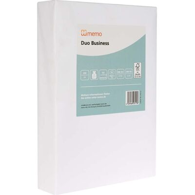 memo Multifunktionales Kopierpapier 'Duo Business' 80 g/m², 500 Blatt memo Multifunktionales Kopierpapier 'Duo Business' 80 g/m², 500 Blatt