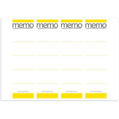 memo Laser-Rückenschilder 192x61 gelb memo Laser-Rückenschilder 192x61 gelb