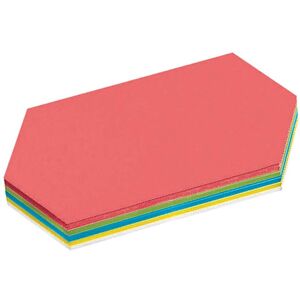 250 Blatt Moderatorenpapier Rhombus 20x9,5 (farbig sortiert)