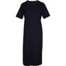 MELA Bio-Damen-Kleid "LATIKA" mit Beinschlitz aus Jersey, black, Gr. L