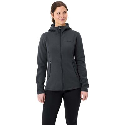 VAUDE Damen-Fleecejacke 'Idris' mit angeschnittener Kapuze, phantom black, Gr. 42 VAUDE Damen-Fleecejacke 'Idris' mit angeschnittener Kapuze, phantom black, Gr. 42