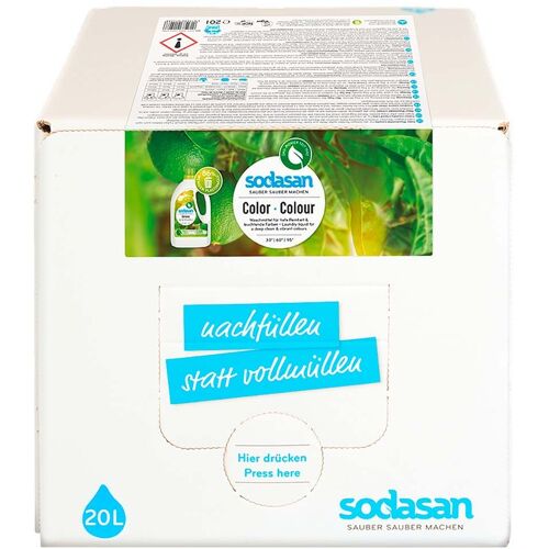 Sodasan Color-Flüssigwaschmittel 'Limette' Bag in Box, 20 l
