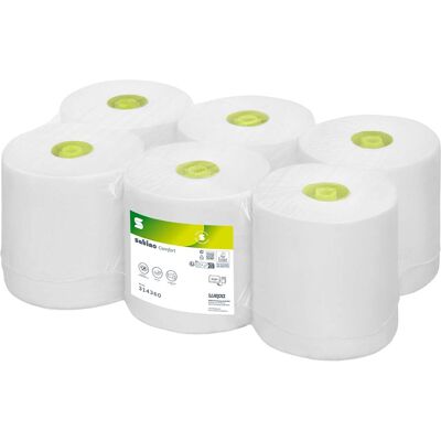 Satino System-Handtuchrolle "Comfort" Tissue 2-lagig, 6 Rollen, 150 m Satino System-Handtuchrolle "Comfort" Tissue 2-lagig, 6 Rollen, 150 m