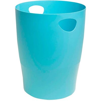 Exacompta Papierkorb mit Griffen "Ecobin Pop'N Co" 15 l, cyan Exacompta Papierkorb mit Griffen "Ecobin Pop'N Co" 15 l, cyan