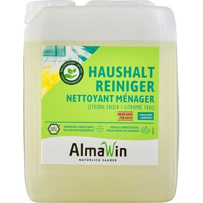 AlmaWin Haushaltsreiniger "zitronig frisch" Kanister, Nachfüllung, 5 l AlmaWin Haushaltsreiniger "zitronig frisch" Kanister, Nachfüllung, 5 l