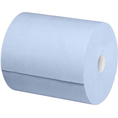 Putzrolle "Comfort" aus Recyclingpapier 2 lagig, 350 m, 1.000 Blatt, blau Putzrolle "Comfort" aus Recyclingpapier 2 lagig, 350 m, 1.000 Blatt, blau