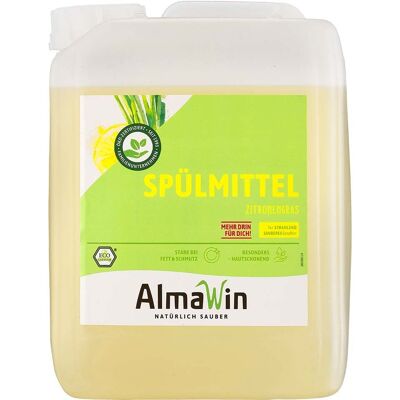 AlmaWin Spülmittel "Zitronengras" Kanister, 5 l, Nachfüllung AlmaWin Spülmittel "Zitronengras" Kanister, 5 l, Nachfüllung