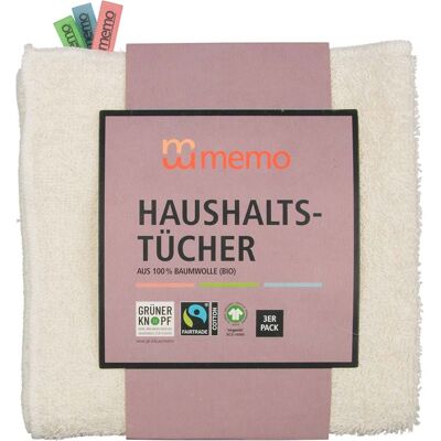 3er-Pack memo Haushaltsreinigungstuch mit Farbfähnchen 3er-Pack memo Haushaltsreinigungstuch mit Farbfähnchen