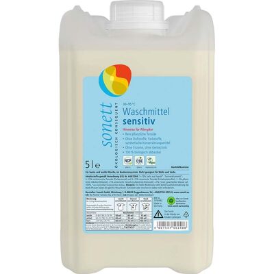 Sonett Öko-Waschmittel - Neutral 5L - Sensitiv & Umweltfreundlich Sonett Öko-Waschmittel - Neutral 5L - Sensitiv & Umweltfreundlich