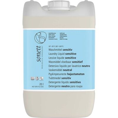 Sonett Flüssigwaschmittel "Sensitiv", Nachfüllung, 20 l Sonett Flüssigwaschmittel "Sensitiv", Nachfüllung, 20 l