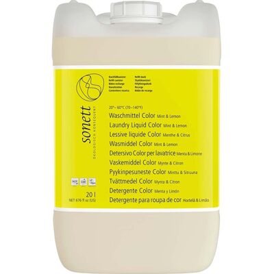 Sonett Color-Flüssigwaschmittel "Mint&Lemon" für Outdoor-& Sportbekleidung, 20 l Sonett Color-Flüssigwaschmittel "Mint&Lemon" für Outdoor-& Sportbekleidung, 20 l