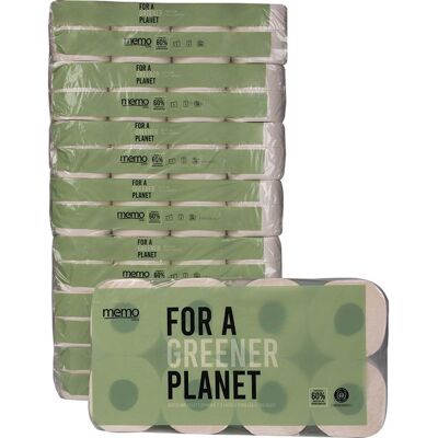 memo Toilettenpapier 2-lagig, 8 x 8 Rollen 9,5 x 12 cm memo Toilettenpapier 2-lagig, 8 x 8 Rollen 9,5 x 12 cm