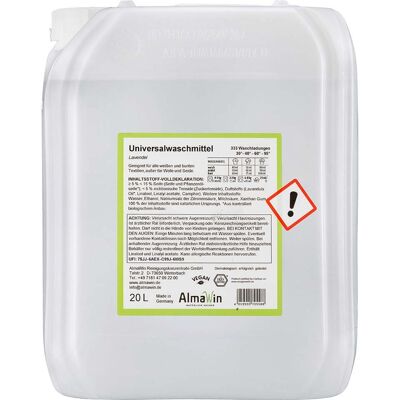 AlmaWin Universalwaschmittel "Lavendel", Kanister, 20 l, Nachfüllung AlmaWin Universalwaschmittel "Lavendel", Kanister, 20 l, Nachfüllung