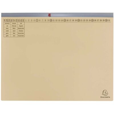 25 Exacompta Hängehefter "Exaflex Premium", mit 1 Abheftvor. für Linksheftung, elfenbein 25 Exacompta Hängehefter "Exaflex Premium", mit 1 Abheftvor. für Linksheftung, elfenbein