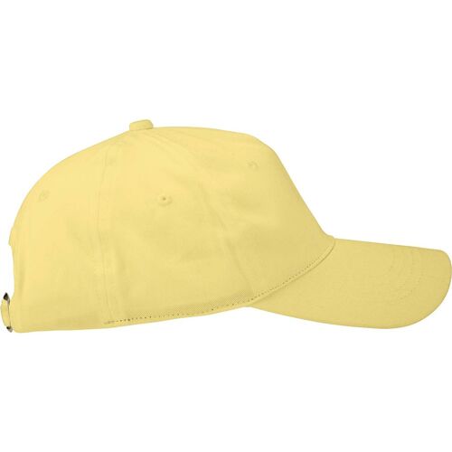 Neutral Bio-Cap aus Baumwoll-Twill, dusty yellow