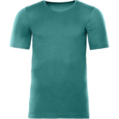 Living Crafts Bio-Herren-T-Shirt "JACOB" mit Rundhalsausschnitt, dark sea, Gr. XL Living Crafts Bio-Herren-T-Shirt "JACOB" mit Rundhalsausschnitt, dark sea, Gr. XL