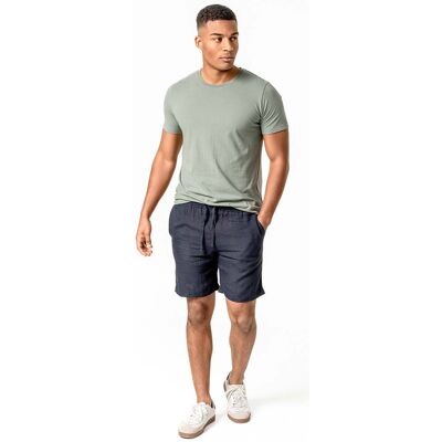 Living Crafts Herren-Bermuda-Short "ALFON" aus 100 % Leinen, deep sea, Gr. 48 Living Crafts Herren-Bermuda-Short "ALFON" aus 100 % Leinen, deep sea, Gr. 48