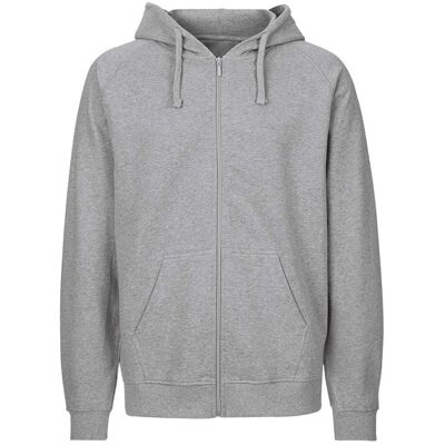 Neutral Bio-Herren-Sweatjacke mit Kapuze grau, Gr. L Neutral Bio-Herren-Sweatjacke mit Kapuze grau, Gr. L