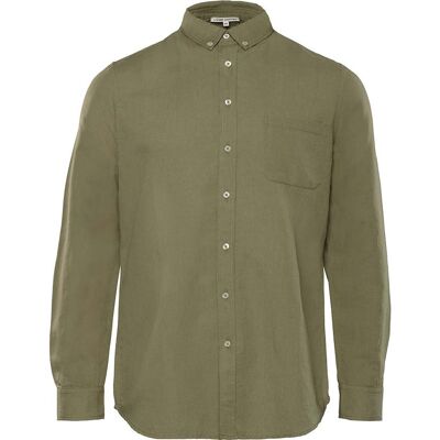 Living Crafts Herren-Hemd 'ROB' mit Button-Down-Kragen, willow, Gr. 48 Living Crafts Herren-Hemd 'ROB' mit Button-Down-Kragen, willow, Gr. 48