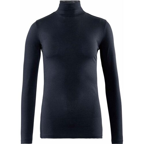 Living Crafts Bio-Damen-Langarmshirt "Nia" mit Rollkragen, ink blue, Gr. XS