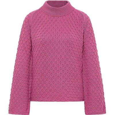 tranquillo Bio-Damen-Pullover mit Fledermausärmeln, red violet, Gr. L tranquillo Bio-Damen-Pullover mit Fledermausärmeln, red violet, Gr. L