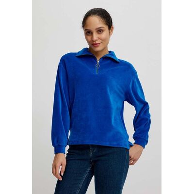 tranquillo Bio-Damen-Troyer aus Nicky Velours, sky diver, Gr. M tranquillo Bio-Damen-Troyer aus Nicky Velours, sky diver, Gr. M