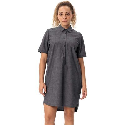 VAUDE Damen-Mini-Kleid 'Redmont' mit halber Knopfleiste, black, Gr. 40 VAUDE Damen-Mini-Kleid 'Redmont' mit halber Knopfleiste, black, Gr. 40