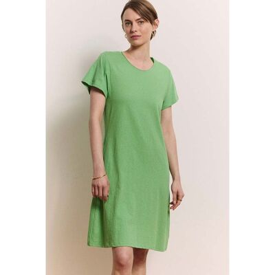 tranquillo Bio-Damen-Midikleid "Inoaa" aus Baumwoll-Leinen-Mix, peppermint green, Gr. S tranquillo Bio-Damen-Midikleid "Inoaa" aus Baumwoll-Leinen-Mix, peppermint green, Gr. S