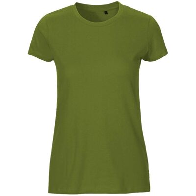 Neutral Bio-Damen-T-Shirt mit Rundhalsausschnitt military, Gr. XXL Neutral Bio-Damen-T-Shirt mit Rundhalsausschnitt military, Gr. XXL