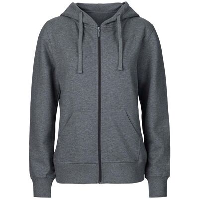 Neutral Bio-Damen-Sweatjacke mit Kapuze dunkelgrau, Gr. XXL Neutral Bio-Damen-Sweatjacke mit Kapuze dunkelgrau, Gr. XXL