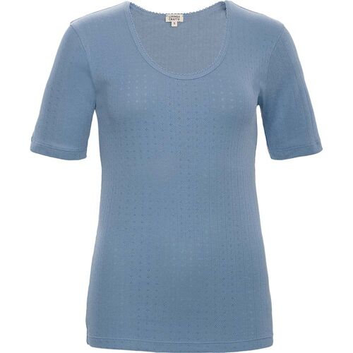 Living Crafts Bio-Damen-Schlafshirt 'ROOS' mit Rundhalsausschnitt, dried lavender, Gr. XL