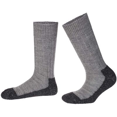 Hirsch Natur Unisex-Wandersocken grau/grau, Gr. 36/37 Hirsch Natur Unisex-Wandersocken grau/grau, Gr. 36/37