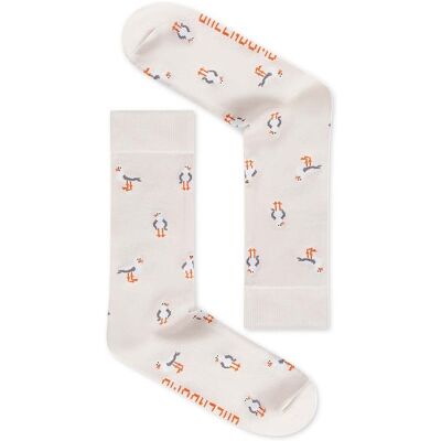 GREENBOMB Bio-Socken "Seagulls 3", creme, Gr. 36/40 GREENBOMB Bio-Socken "Seagulls 3", creme, Gr. 36/40